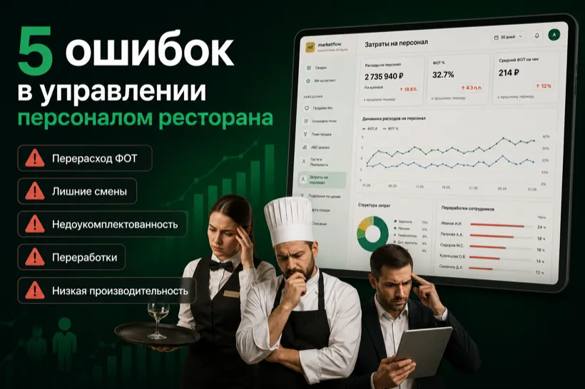 5 ошибок в управлении персоналом ресторана